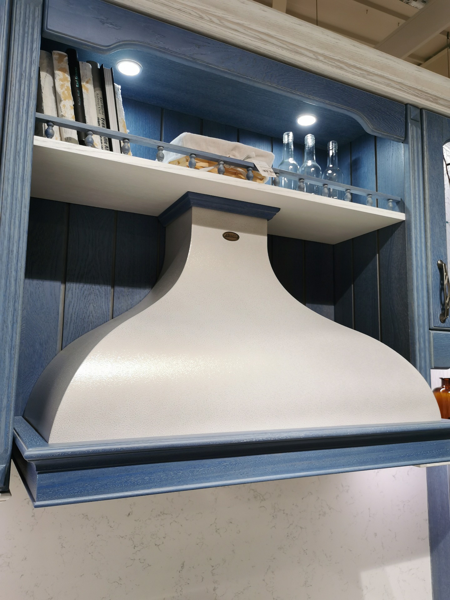 Rustic and Refreshing: A Blue Kitchen with Personality